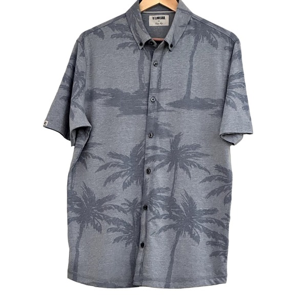 Linksoul Other - LINKSOUL Button Down Stargazer Blue Dry‎ Tech Shirt-Size M-NWOT